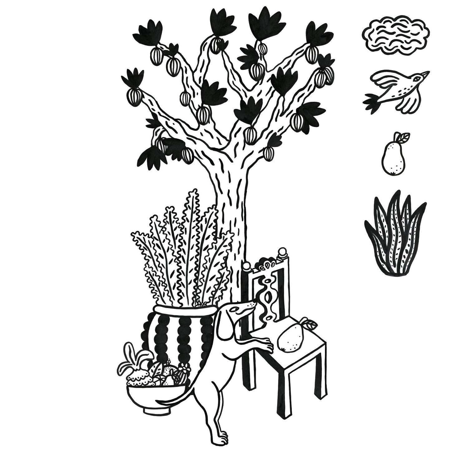 "Mexico" by Lise Vila - black and white version