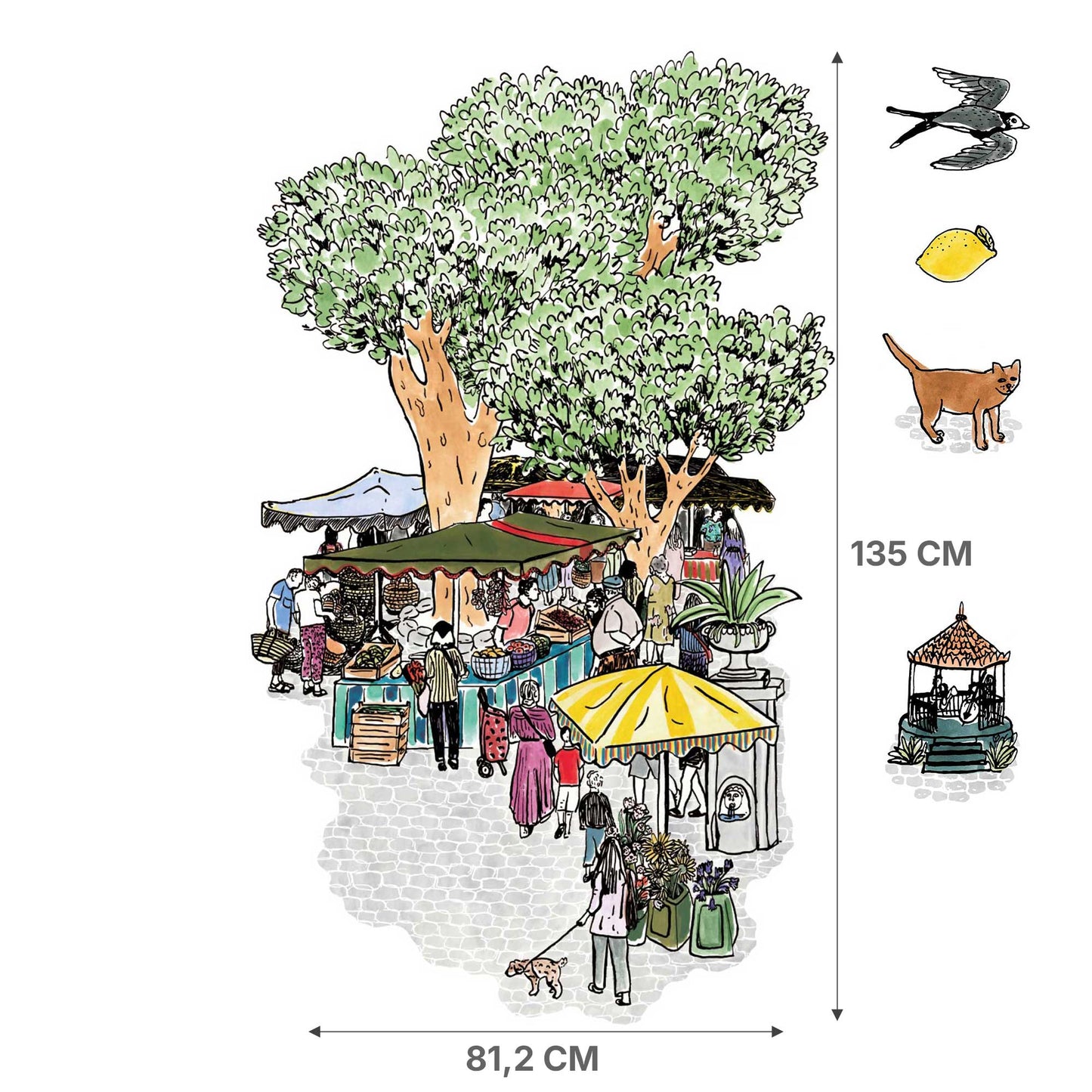 "Le marché" par Lise Villa