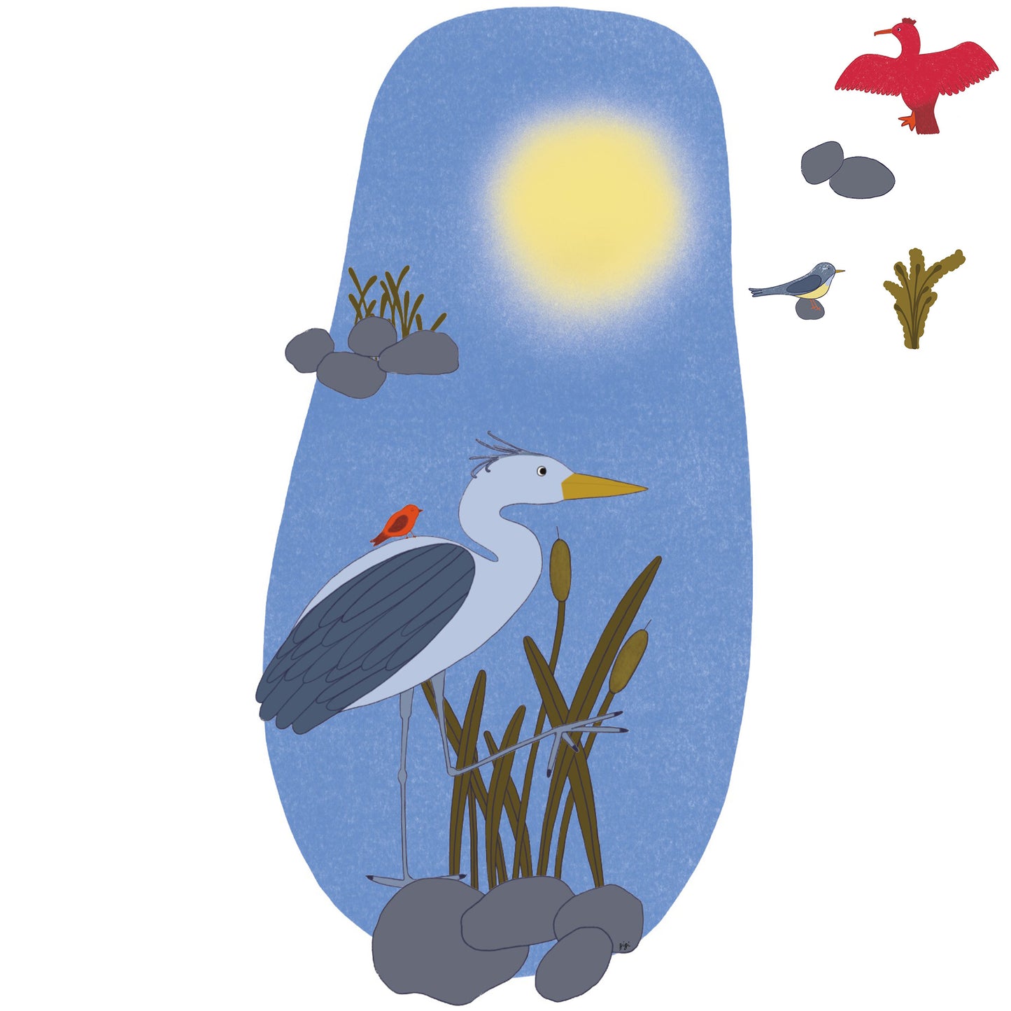"Seabirds" by Gisèle and Rose - twilight version