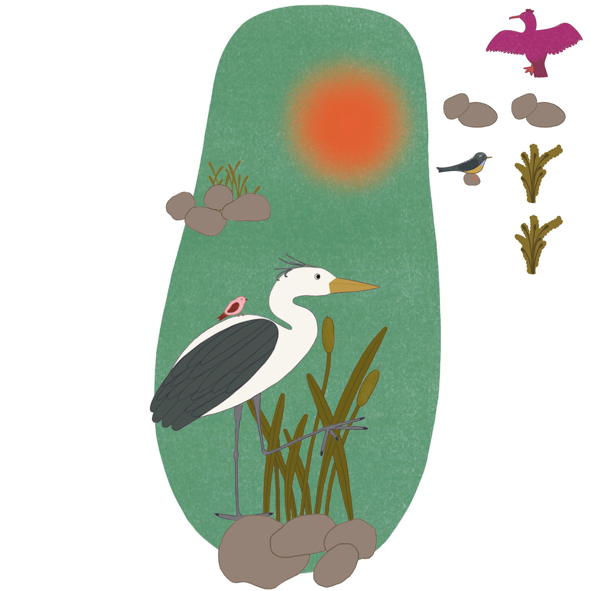 "Oiseaux marins'' par Gisèle et Rose