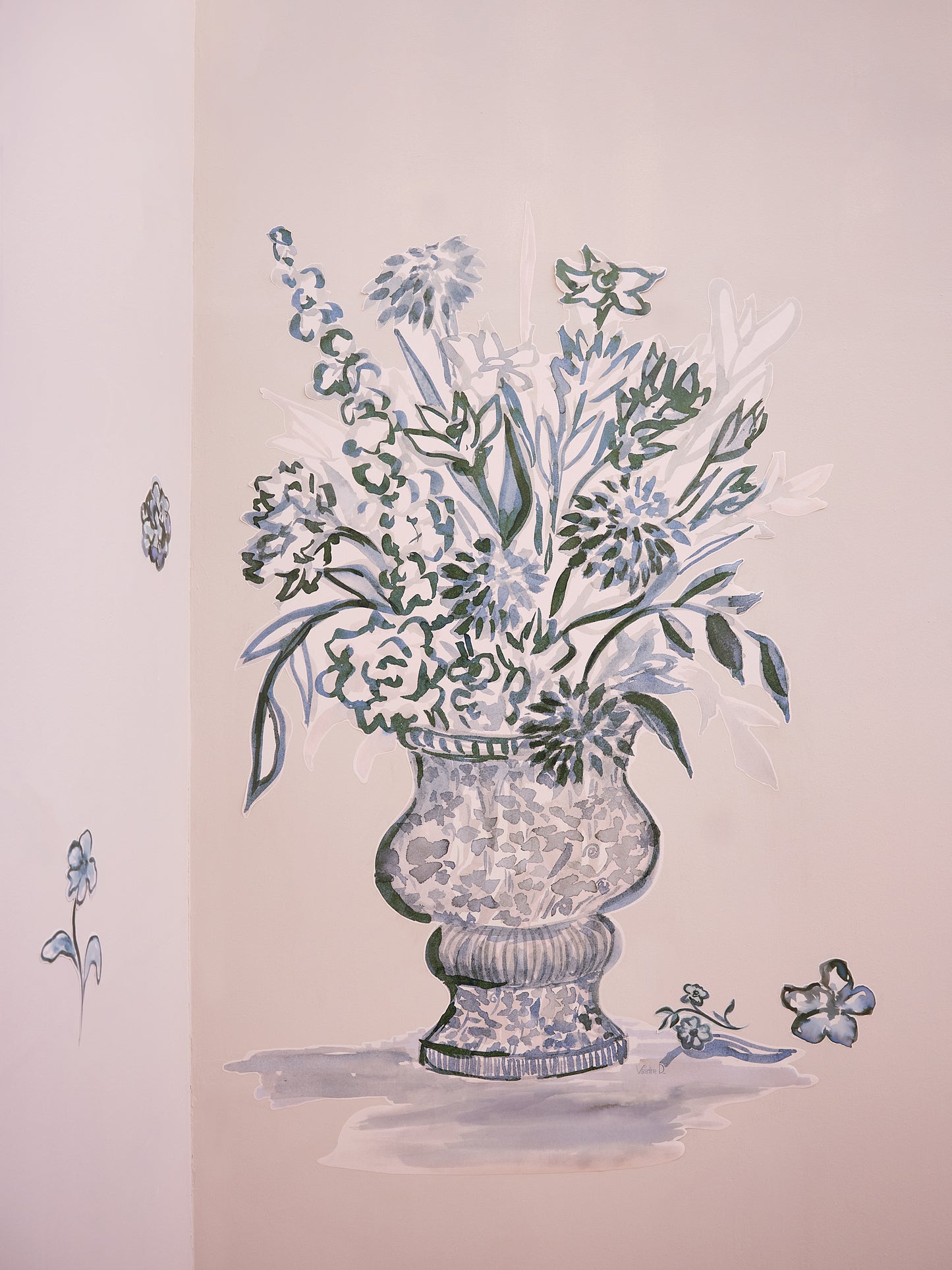 "Bouquet" by Valentine Durand - blue version