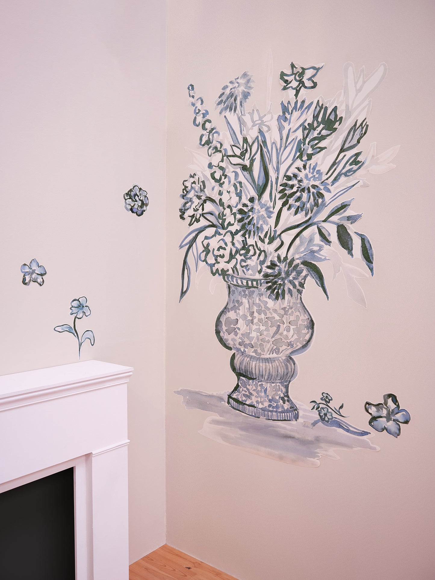 "Bouquet" by Valentine Durand - blue version