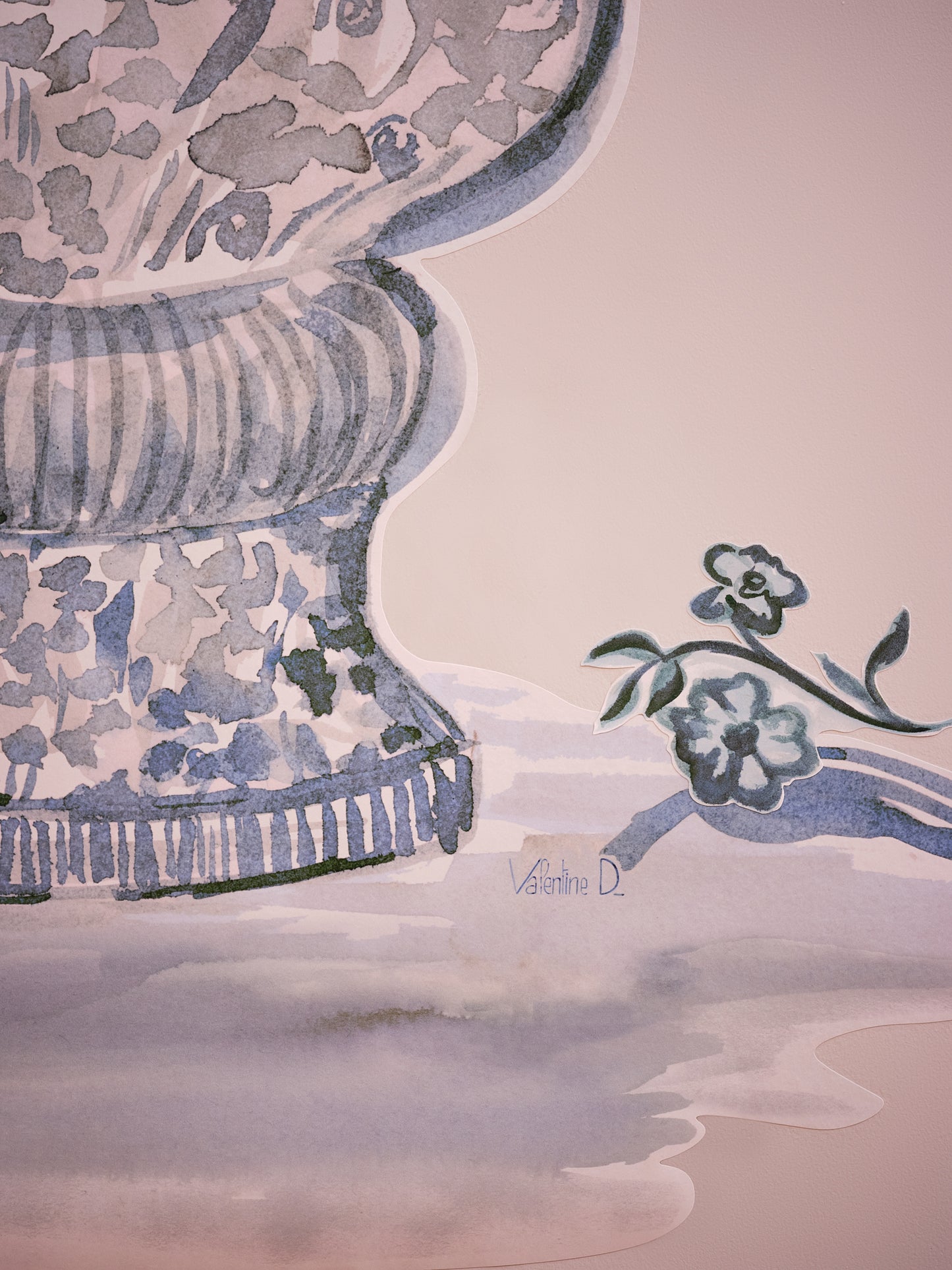 "Bouquet" by Valentine Durand - blue version