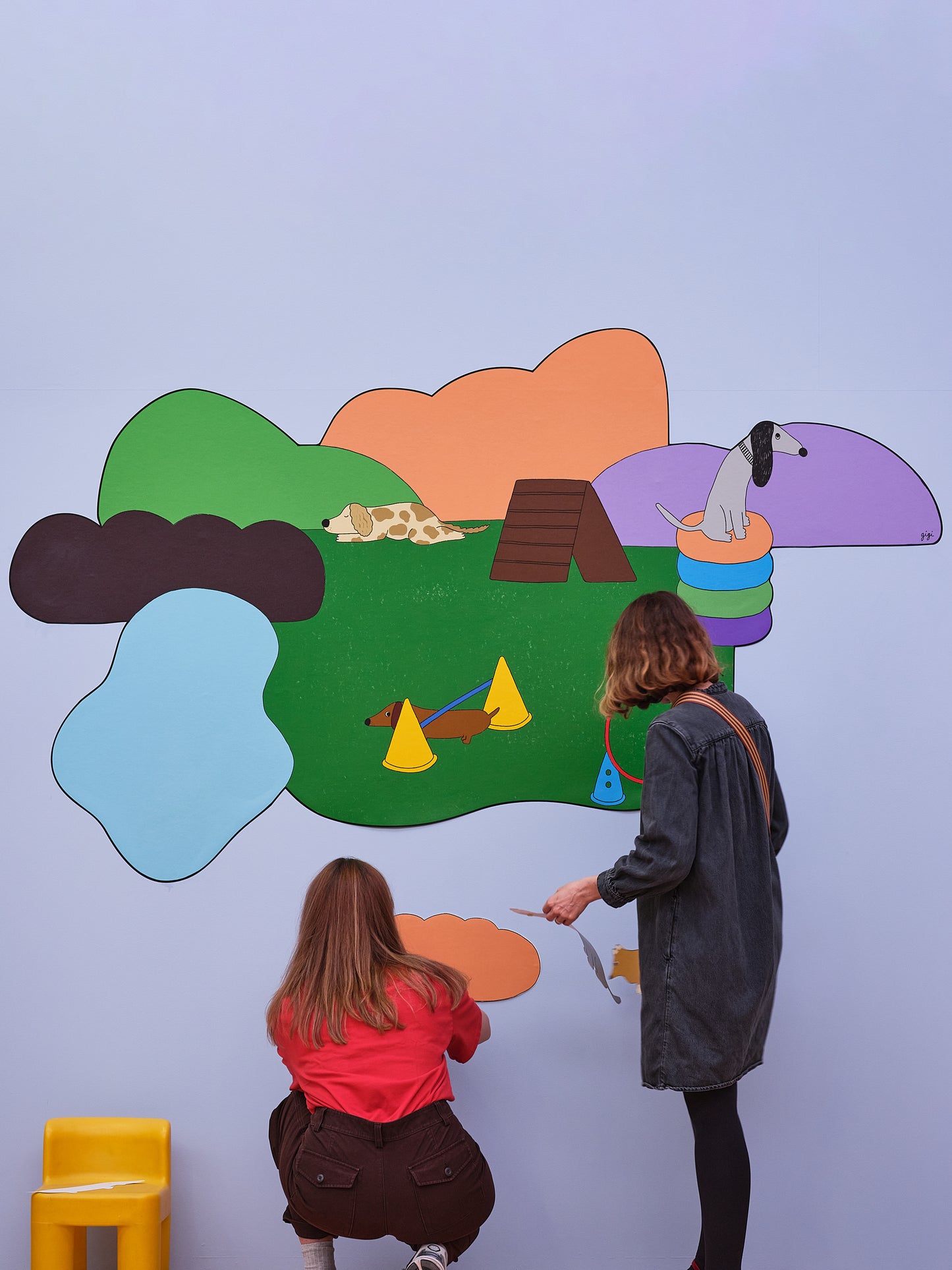 "Dog park" by Gisèle and Rose