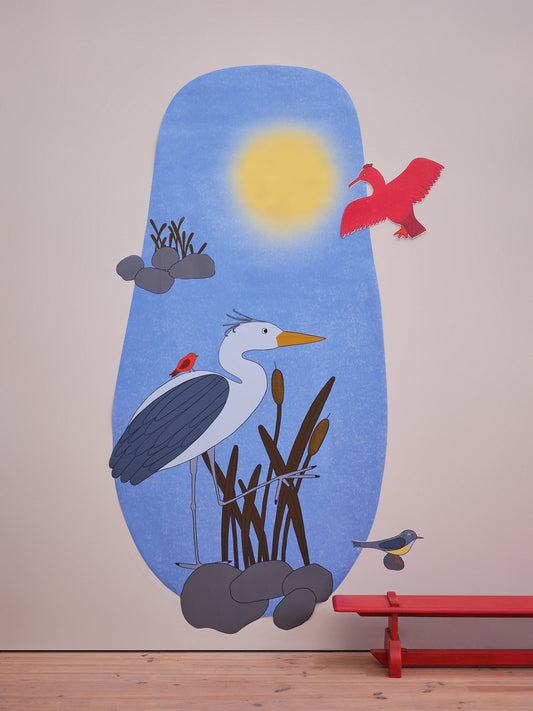 "Oiseaux marins" par Gisèle et Rose - version crépuscule