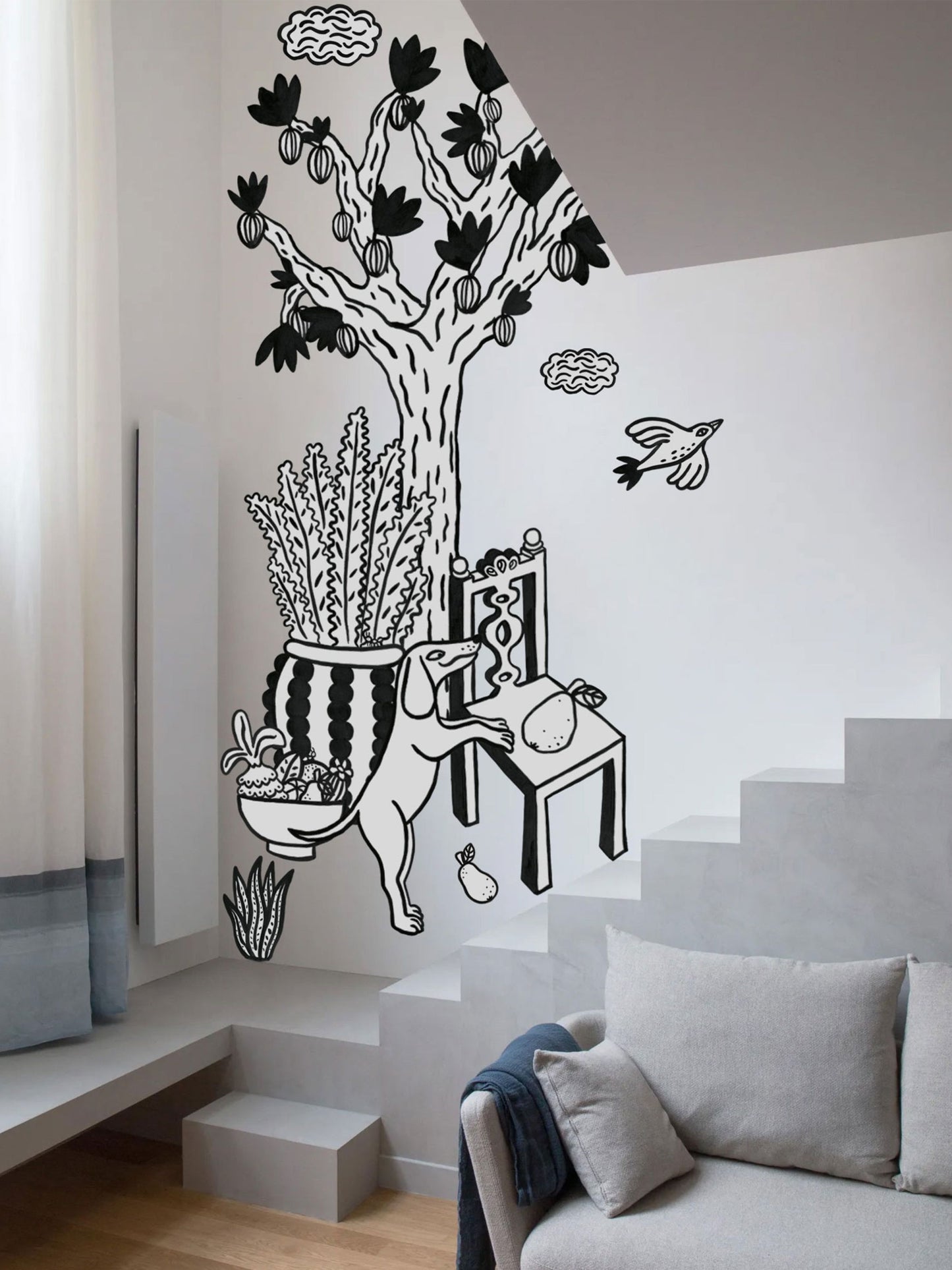"Mexico" by Lise Vila - black and white version