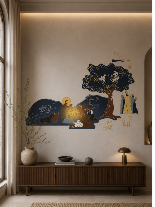 "Nativité " par Atelier Félicita - version polychrome