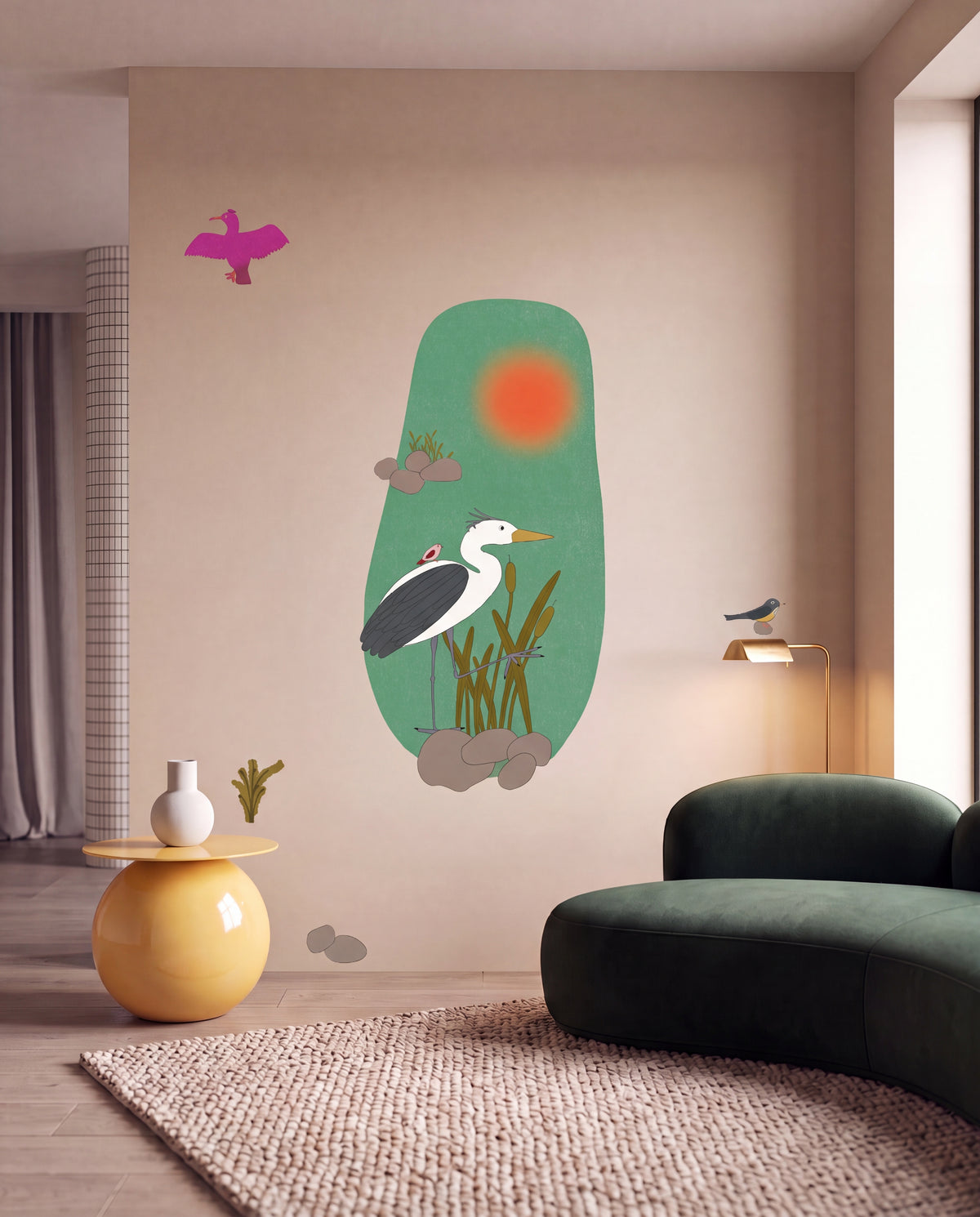 "Oiseaux marins'' par Gisèle et Rose
